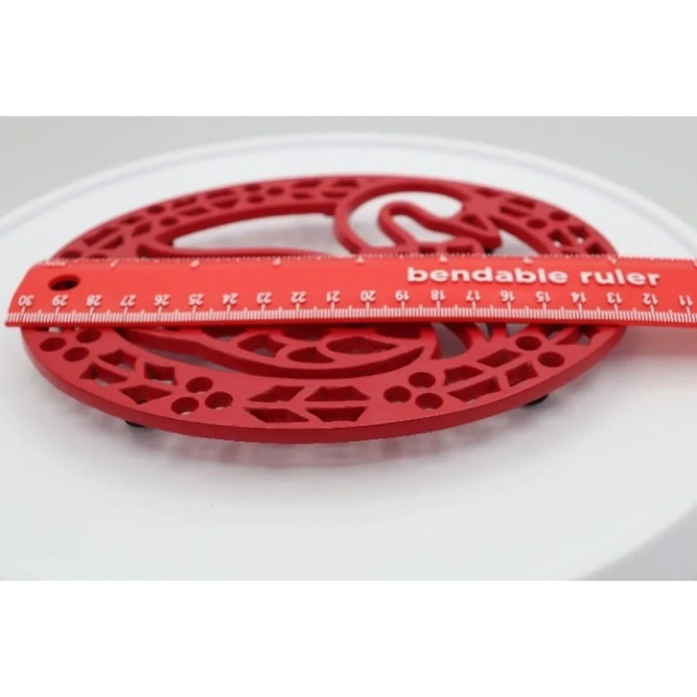 Avon Country Christmas Collection Red Goose Trivet Wall Hanging Metal